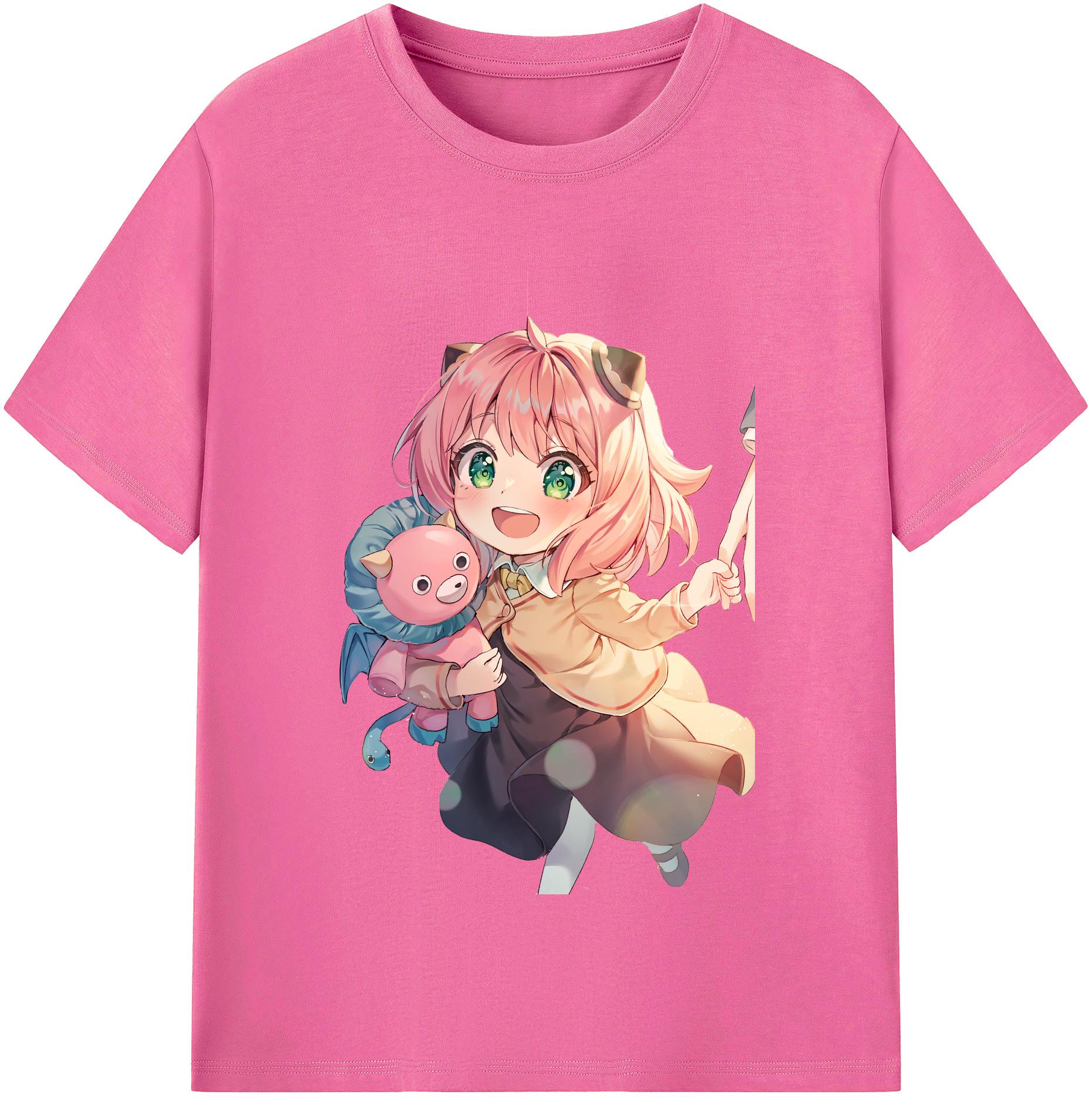 （画像用） SPY×FAMILY间谍家家酒 レディースカジュアルプリントTシャツ（綿100％）
